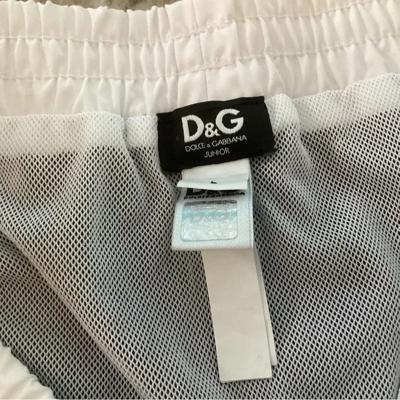 Dolce and Gabbana boys swim trunks.